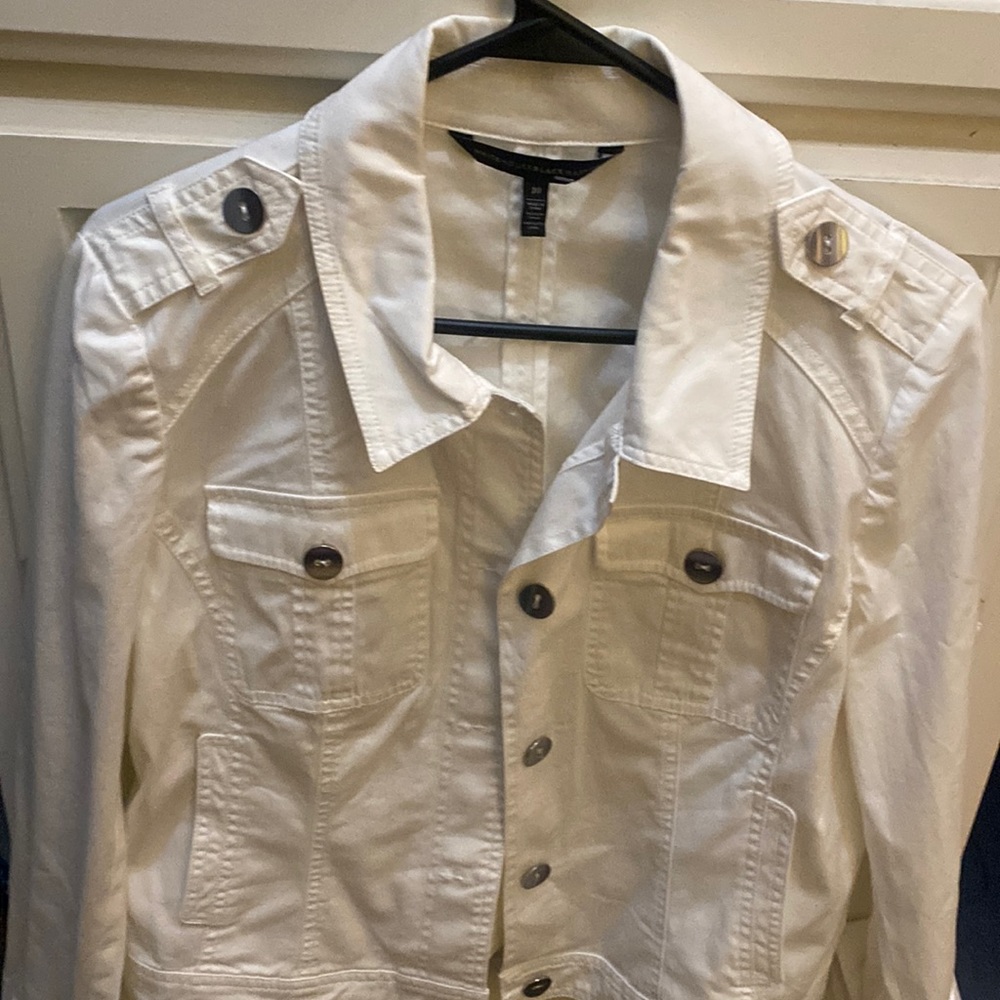NWOT White House Black market white jacket